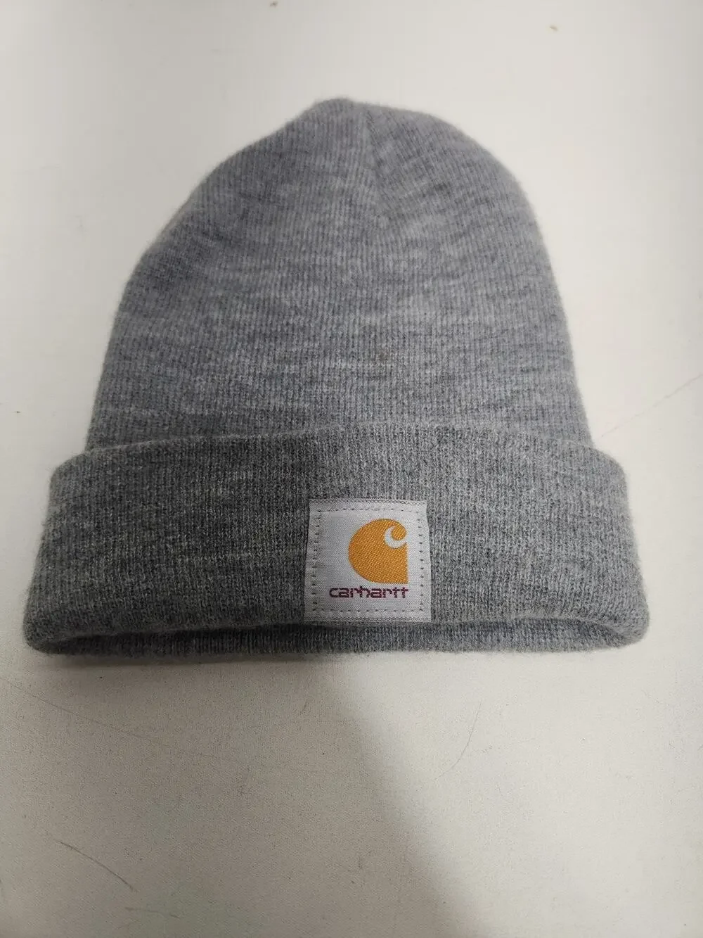 Carhartt Acrylic Knit Watch Cap Beanie Gray One Size Warm Winter Hat Unisex New